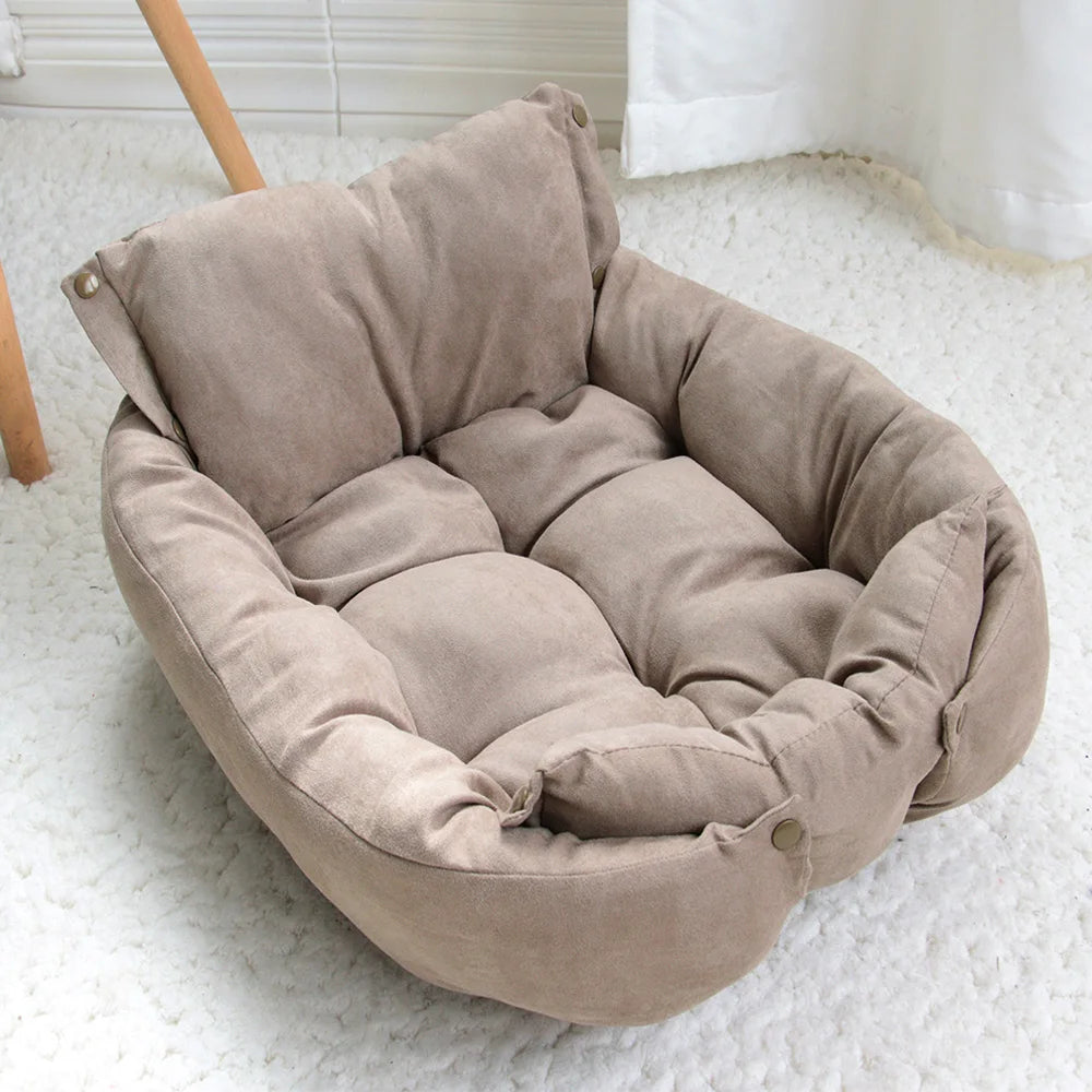 Lit Multifonction 3 en 1 - Coussin Canapé Chien Chat Hiver