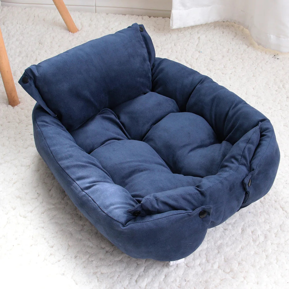 Lit Multifonction 3 en 1 - Coussin Canapé Chien Chat Hiver