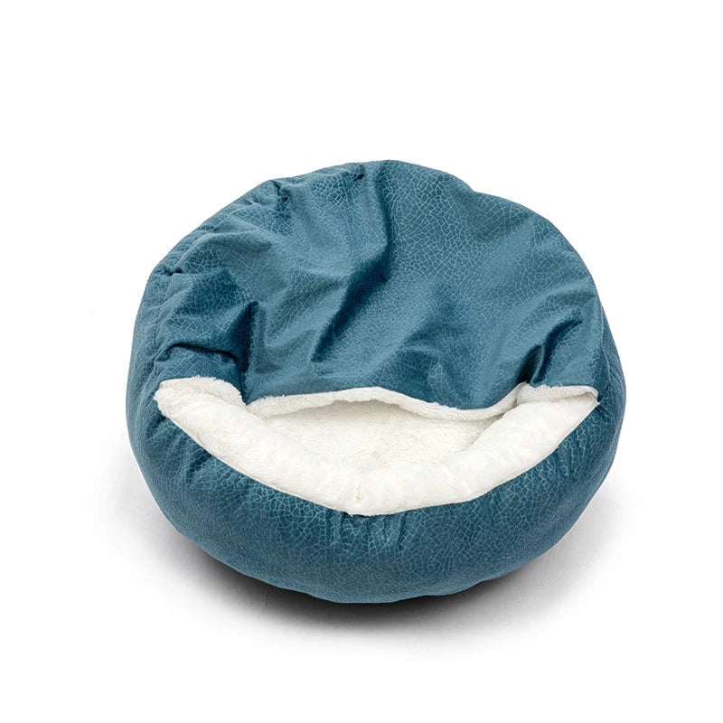 Benepaw Orthopedic Dog Bed With Hooded Blanket Winter Warm Waterproof Dirt Resistant Cat Puppy House Cuddler Machine Washable