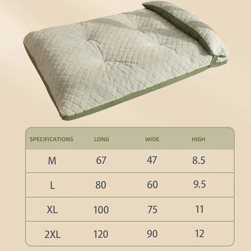 Winter Large Dog Sleeping Beds Pet Cat Fluffy Bed Mat Pet Cushion Big Medium Dogs Blanket Cushion Pet Supplies
