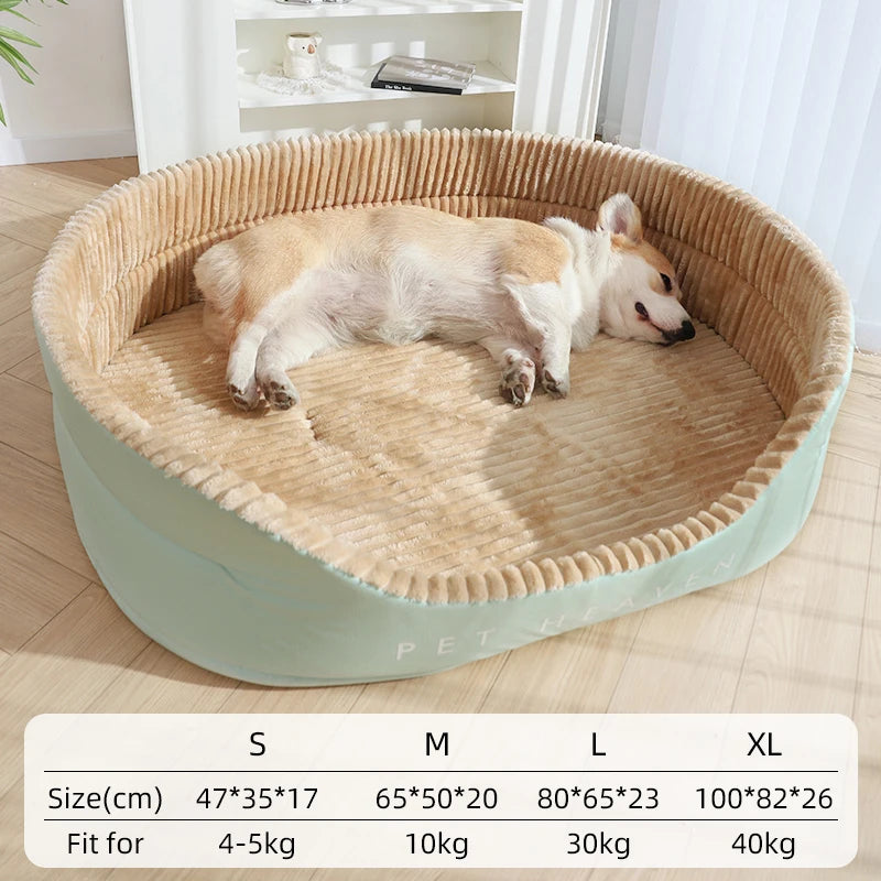 Dog Bed Medium Big Dogs House Soft Kennel Pet Dog Cat Warm Cushion Mat Supplies S-XL Pet Accessories