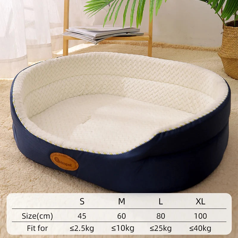 Dog Bed Medium Big Dogs House Soft Kennel Pet Dog Cat Warm Cushion Mat Supplies S-XL Pet Accessories