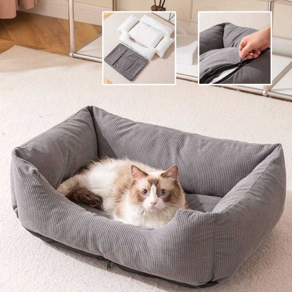 Nid Velours Épais Hiver - Coussin Chaud Chien Chat