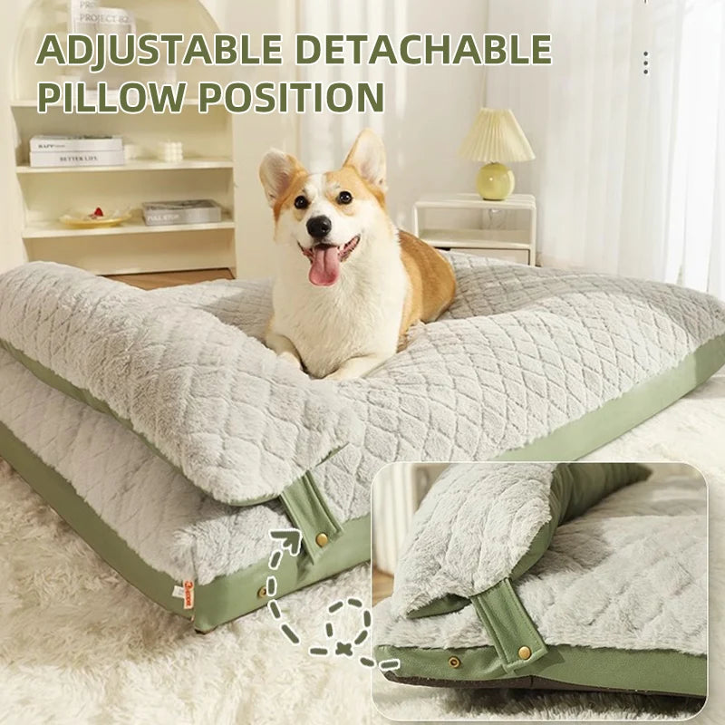Winter Large Dog Sleeping Beds Pet Cat Fluffy Bed Mat Pet Cushion Big Medium Dogs Blanket Cushion Pet Supplies