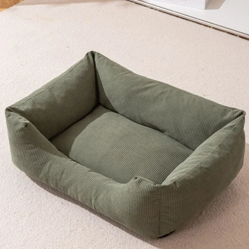 Winter Thickened Pet Mattress Warm Corduroy Cat Nest Dog Bed with Cover Puppy Sleeping Cushion for Small Dogs Kitten Cuscino