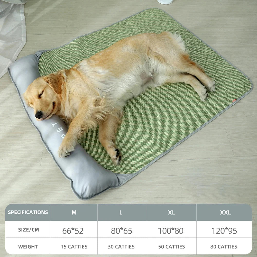 Summer Dog Bed Cat Cool Mat Breathable Pet Sleep Ice Cushion for Small Medium Large Dog Cat Pet Cooling Mat Supplies