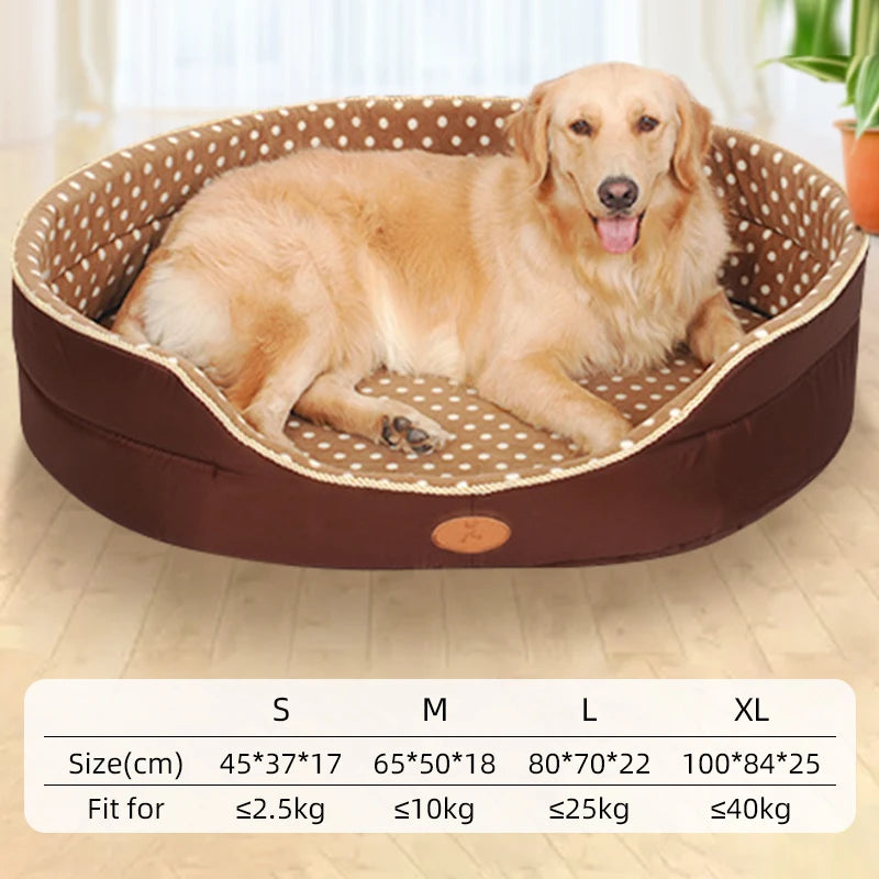 Dog Bed Medium Big Dogs House Soft Kennel Pet Dog Cat Warm Cushion Mat Supplies S-XL Pet Accessories