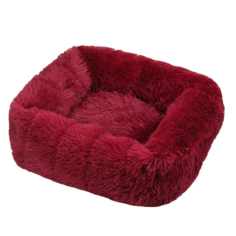 Lit Rectangle Peluche - Coussin Chaud Hiver Toutes Tailles