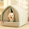 HOOPET  Closed Dog House Winter Windproof Nest for Dogs Cats with Door Curtain Outdoor Portable Cat Tent  Dog Villa Sleep Kennel