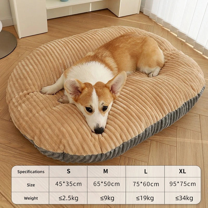 Dog Bed Medium Big Dogs House Soft Kennel Pet Dog Cat Warm Cushion Mat Supplies S-XL Pet Accessories