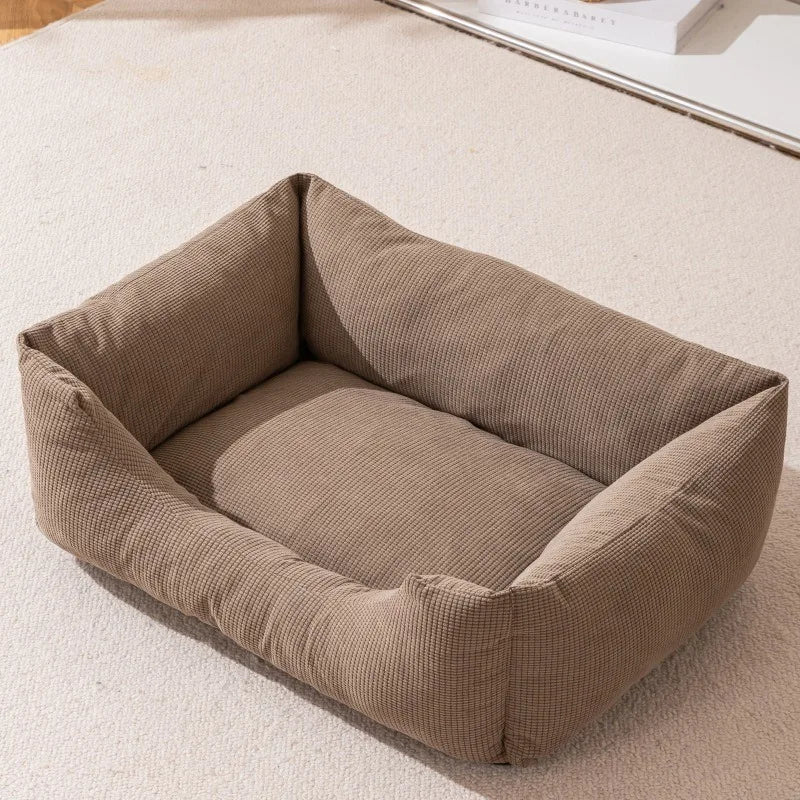 Winter Thickened Pet Mattress Warm Corduroy Cat Nest Dog Bed with Cover Puppy Sleeping Cushion for Small Dogs Kitten Cuscino