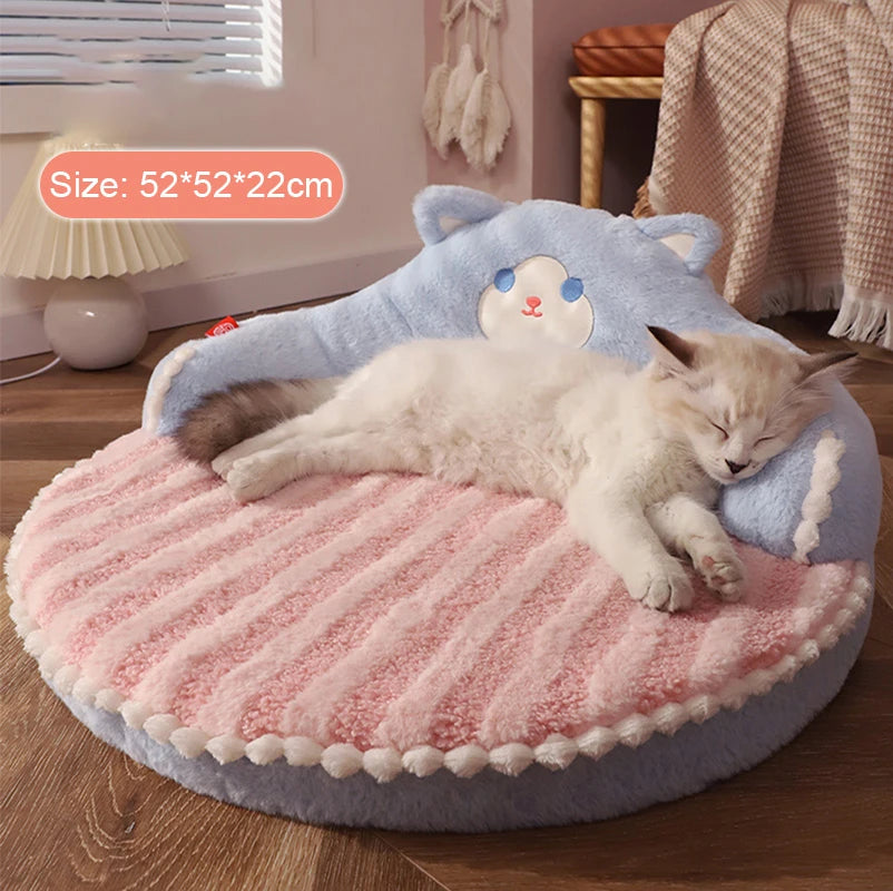 HOOPET Cat Sofa Bear Shape Mat for Small Dog Cat Washable Cave Cat Nest Dog Kennel Sponge Pad for Puppy Kitten Sleeping Artifact