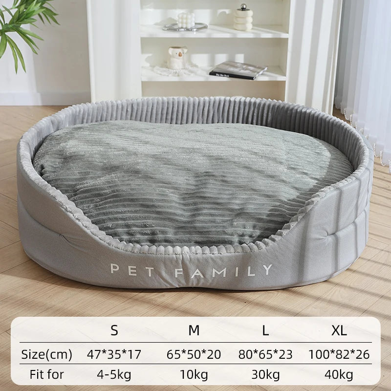 Dog Bed Medium Big Dogs House Soft Kennel Pet Dog Cat Warm Cushion Mat Supplies S-XL Pet Accessories