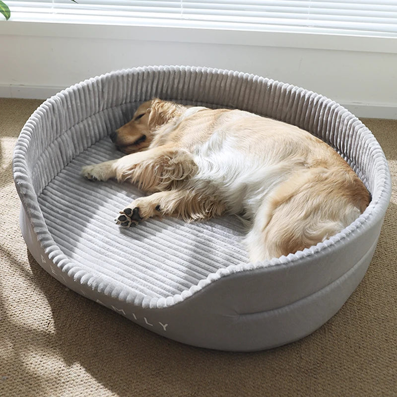 Dog Bed Medium Big Dogs House Soft Kennel Pet Dog Cat Warm Cushion Mat Supplies S-XL Pet Accessories