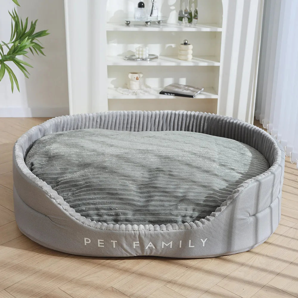 Dog Bed Medium Big Dogs House Soft Kennel Pet Dog Cat Warm Cushion Mat Supplies S-XL Pet Accessories