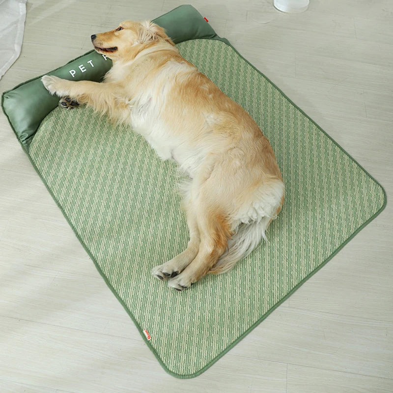 Summer Dog Bed Cat Cool Mat Breathable Pet Sleep Ice Cushion for Small Medium Large Dog Cat Pet Cooling Mat Supplies