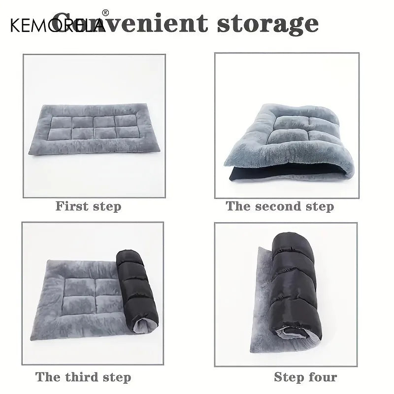 Winter Dog Car Seat Mat with Thick Non-Slip Bottom for SUV Sedan Truck Bed - Warmth for Road Trips And Machine Washable